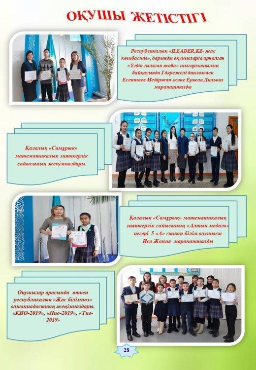 Біздің мақтаныштарымыз!