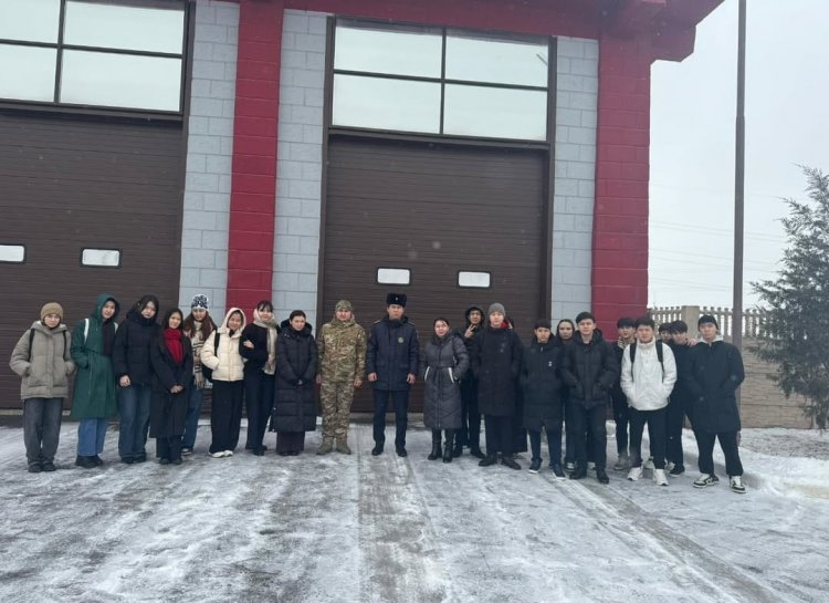 Өрт сөндіру бөліміне танымдық экскурсия